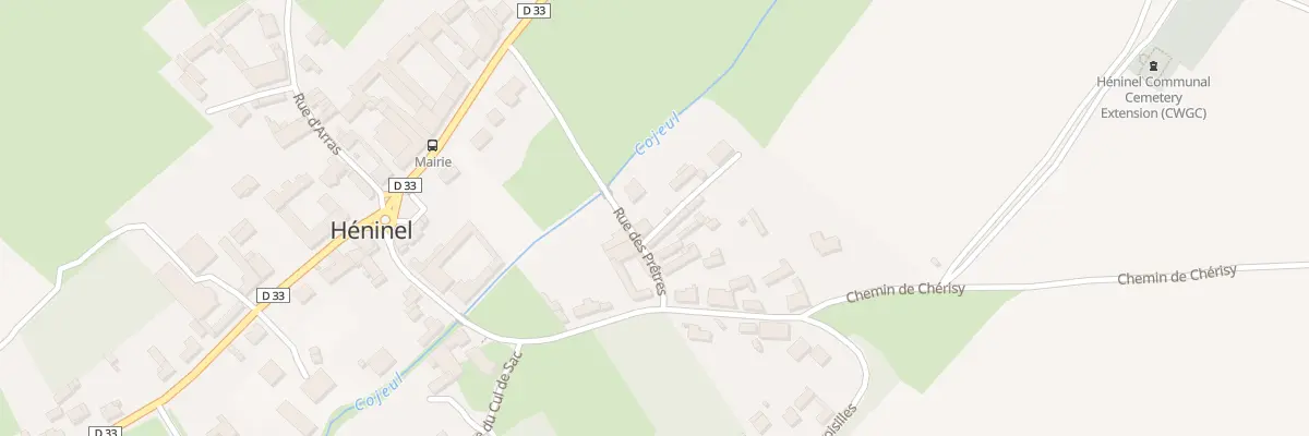 Plan du 7 Rue des Prêtres à Héninel