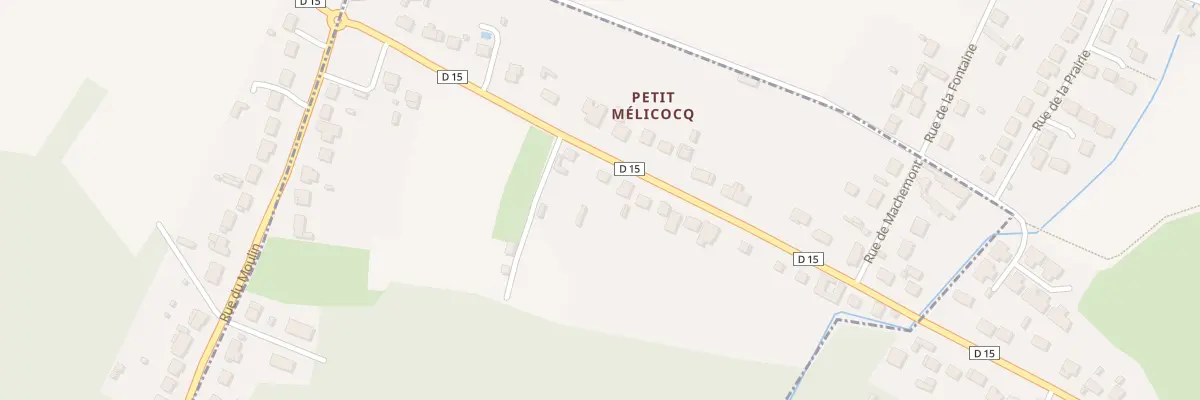 Plan du 244 Rue du Petit Mélicocq à Mélicocq