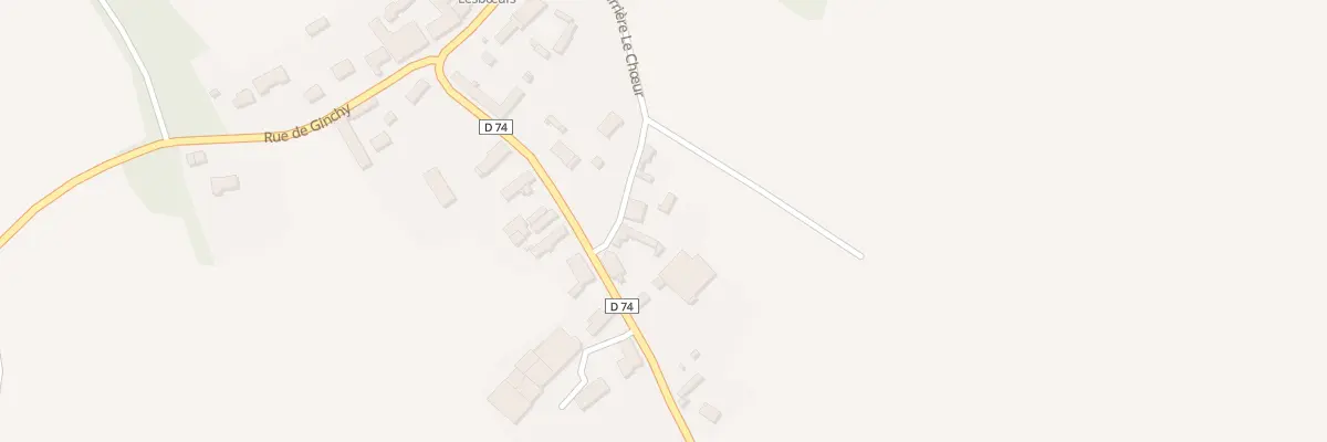 Plan du 7 Rue Derriere le Choeur à Lesbœufs