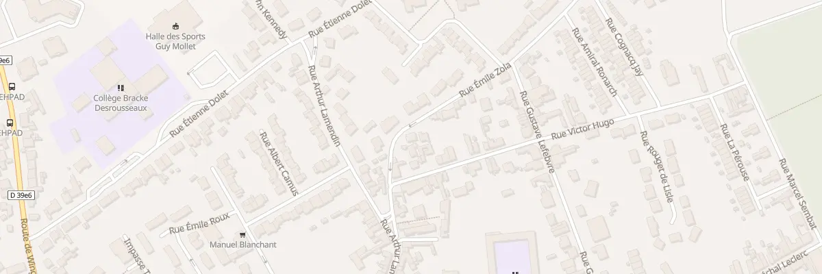 Plan du 4 Rue Emile Zola à Vendin-le-Vieil
