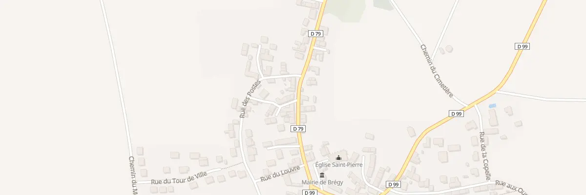 Plan du 13 Rue de la Croix Blanche à Brégy