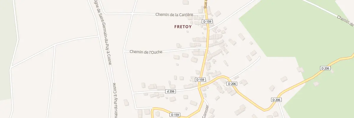 Plan du 1 Che de l’Ouche à Thauvenay