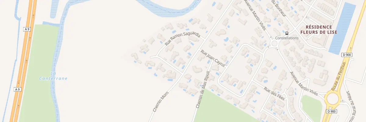 Plan du 9 Rue Ramon Saguardia à Pollestres