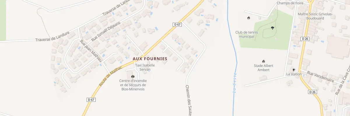 Plan du 13 Rue Georges Rieux à Bize-Minervois
