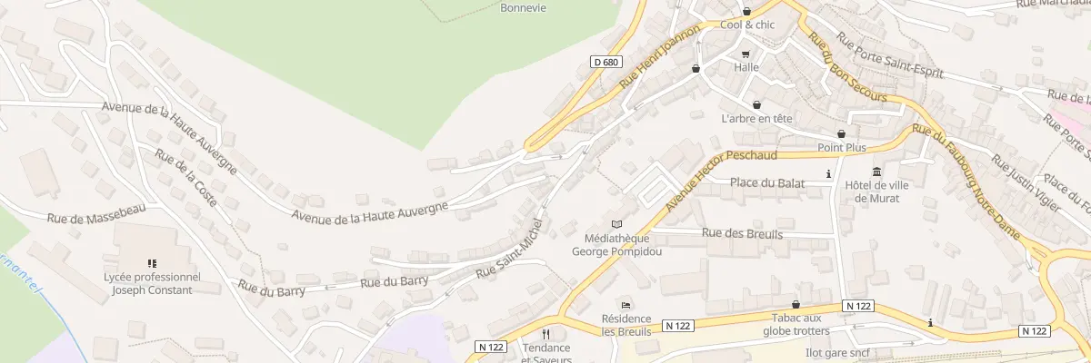 Plan du 36 Rue Saint-Michel à Murat
