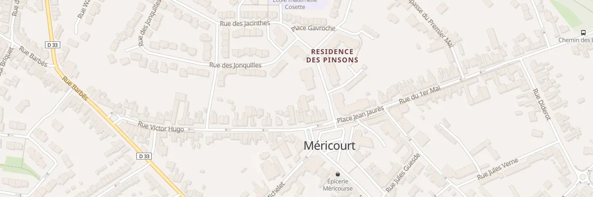 Plan du 22B Pl Jean Jaurès à Méricourt