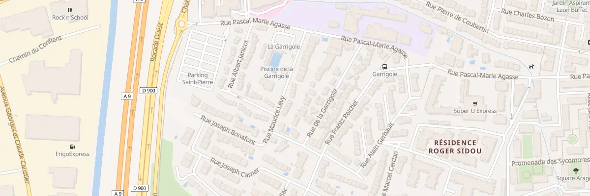 Plan du 25 Rue Maurice Lévy à Perpignan