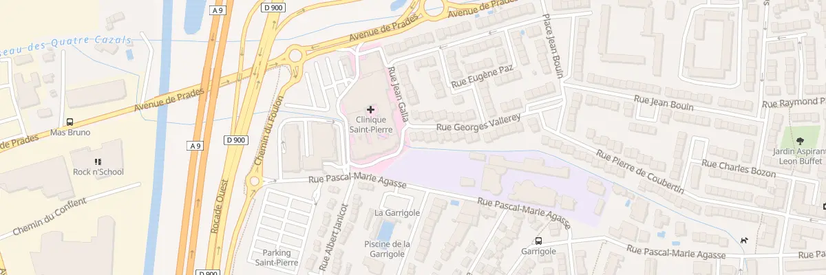 Plan du 33 Rue Georges Vallerey à Perpignan