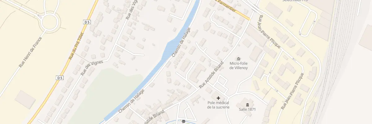 Plan du 58 Rue Aristide Briand à Villenoy