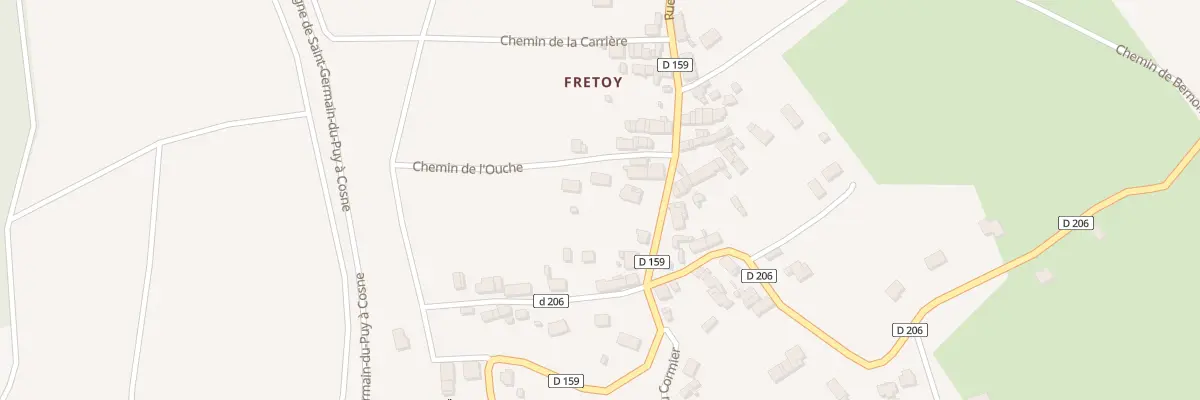 Plan du 244 Che de l’Ouche à Thauvenay