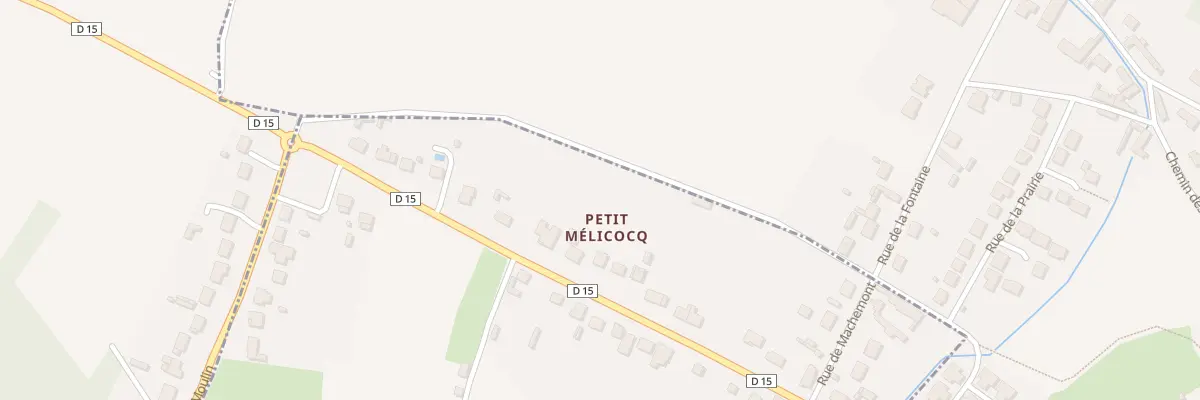 Plan du 245 Rue du Petit Mélicocq à Mélicocq