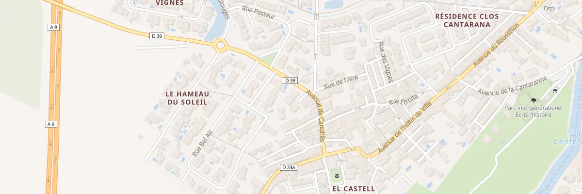 Plan du 30 Av de Canohès à Pollestres
