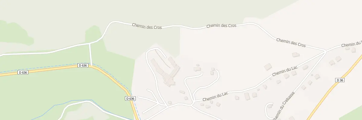 Plan du 5393 Les Cros à Chambon-sur-Lac