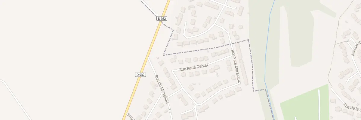 Plan du 13 Rue René Dehier à Longueil-Annel