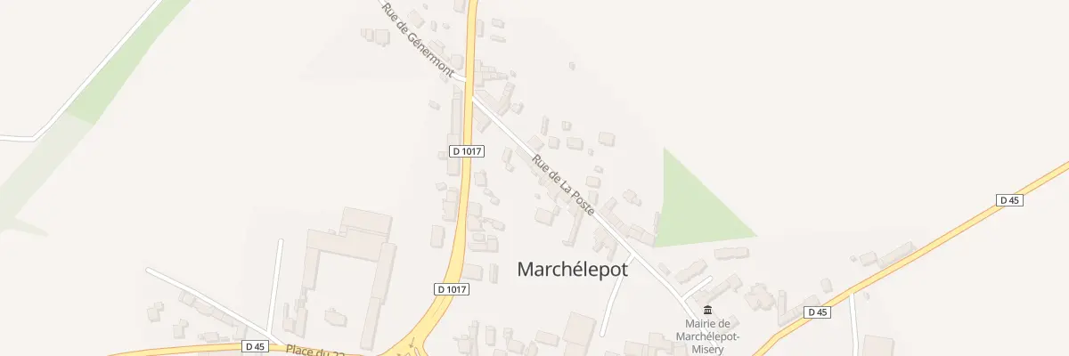 Plan du 11 Rue de la Poste à Marchélepot-Misery