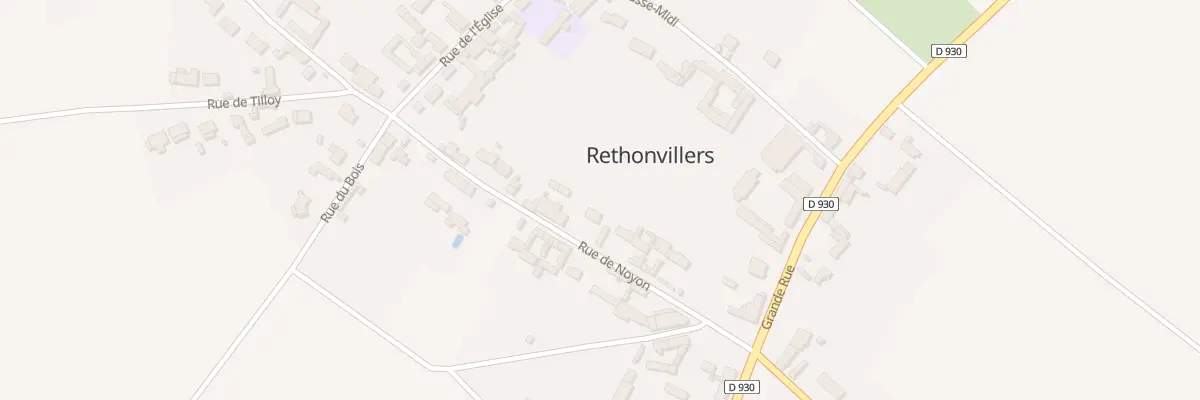 Plan du 12 Rue de Noyon à Rethonvillers