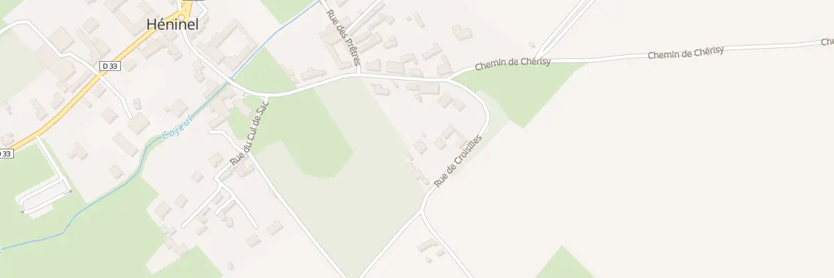 Plan du 3B Rue de Croisilles à Héninel