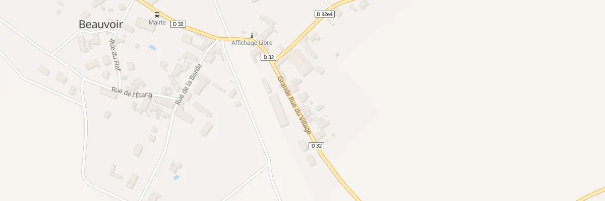 Plan du 37 Gr Grande Rue du Village à Beauvoir