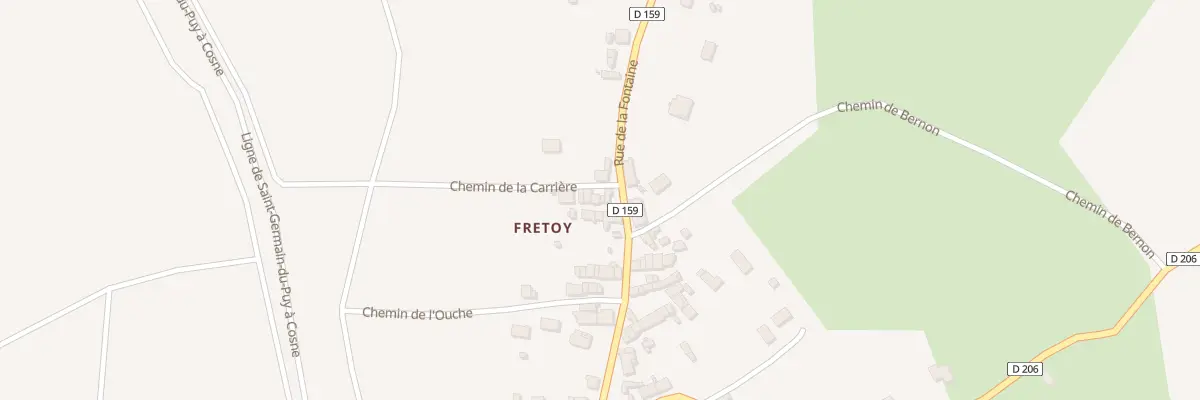 Plan du 25 Rue de la Fontaine à Thauvenay
