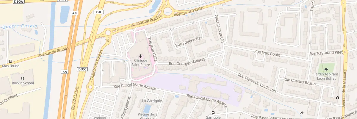 Plan du 14 Rue Georges Vallerey à Perpignan