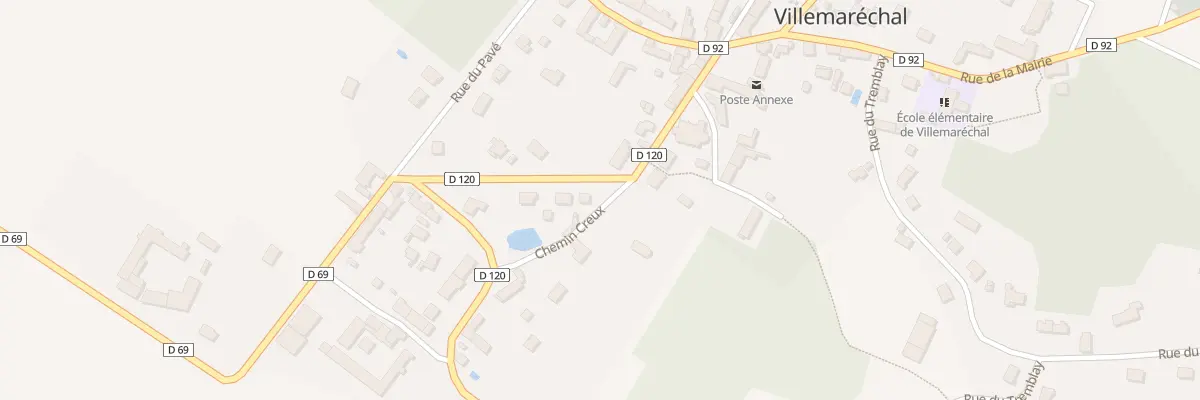 Plan du 5 Rue de l’Eglise Villemarechal à Villemaréchal