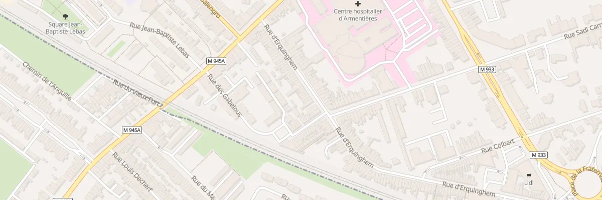 Plan du 129 Rue d’Erquinghem à Armentières