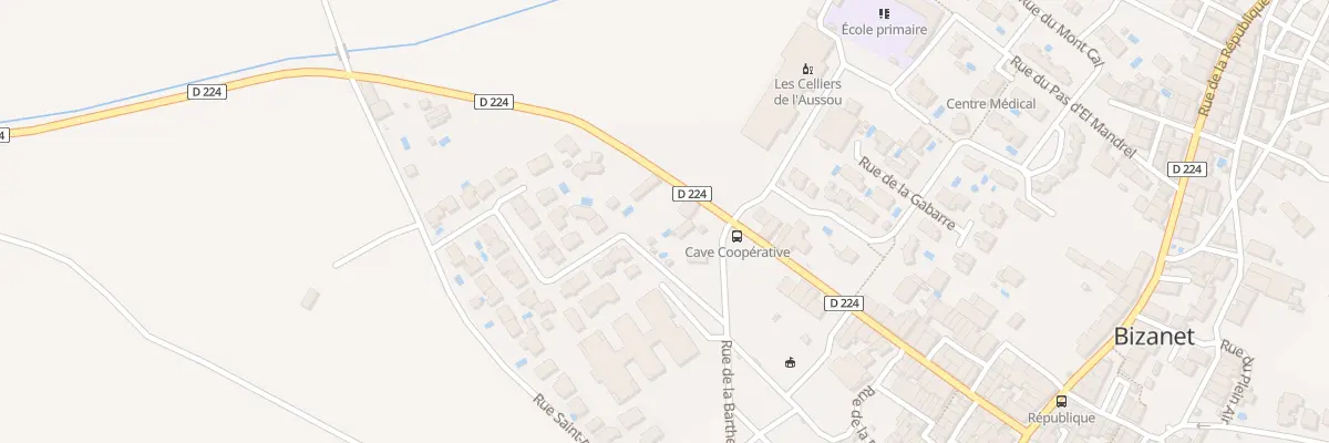 Plan du 43 Rue de la Gare à Bizanet