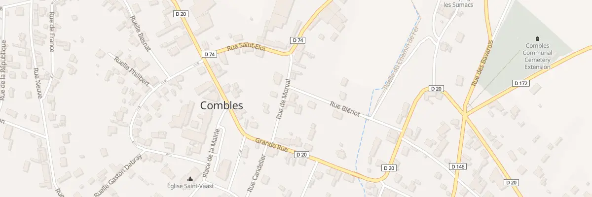 Plan du 3 Rue de Morval à Combles