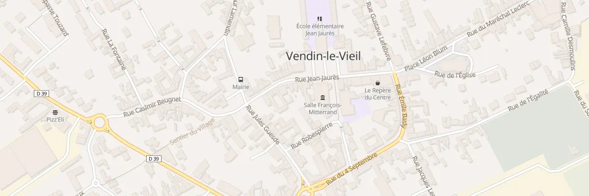 Plan du 14 Rue Jean Jaurès à Vendin-le-Vieil