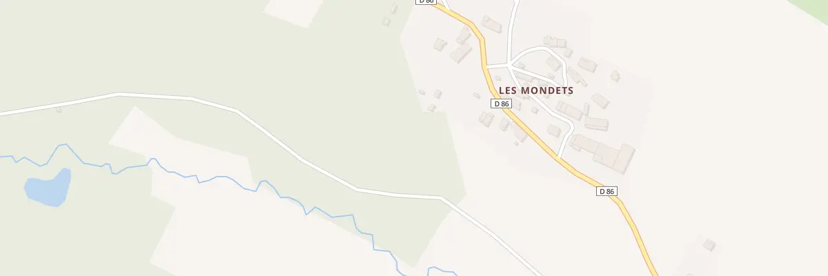 Plan du 530 Les Mondets à Bannay