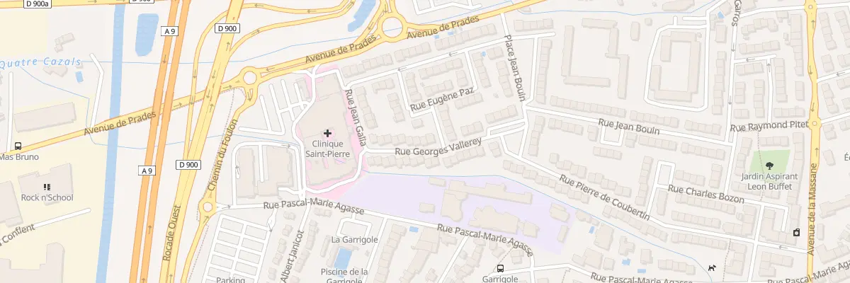 Plan du 12 Rue Georges Vallerey à Perpignan