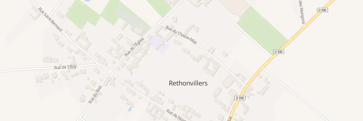 Plan du 4 Rue du Chasse Midi à Rethonvillers