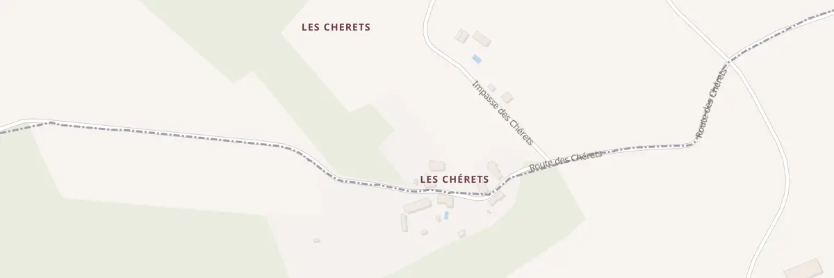 Plan du 408 Les Cherets à Louzouer