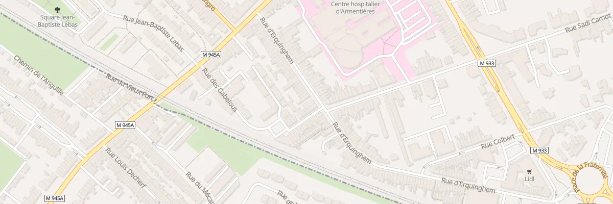 Plan du 121 Rue d’Erquinghem à Armentières