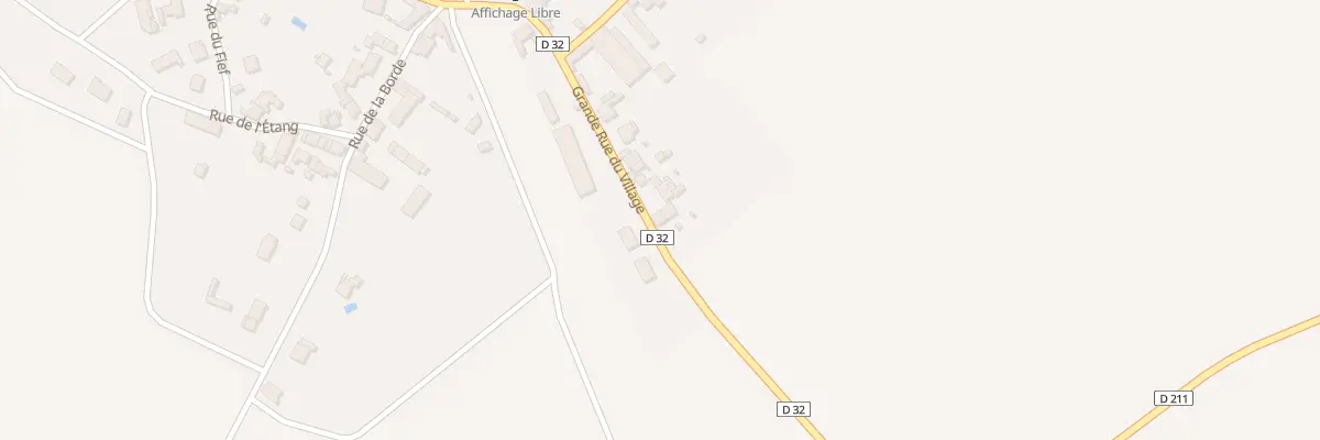Plan du 43 Gr Grande Rue du Village à Beauvoir