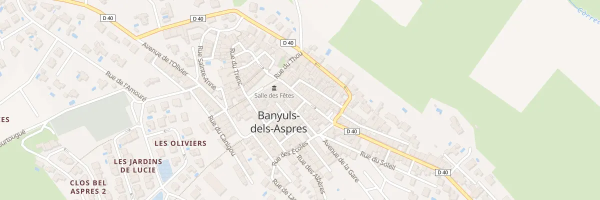 Plan du 12 Rue de la Poste à Banyuls-dels-Aspres