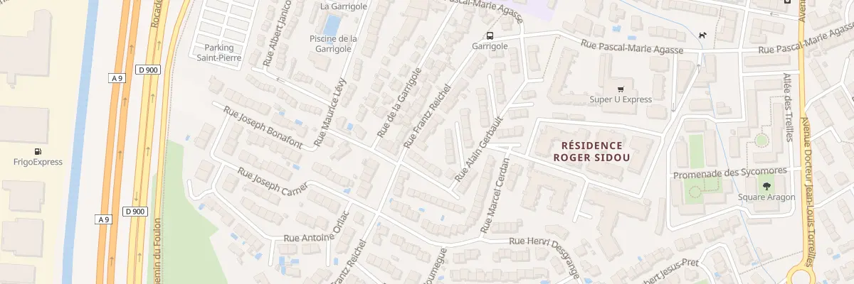 Plan du 37 Rue Frantz Reichel à Perpignan