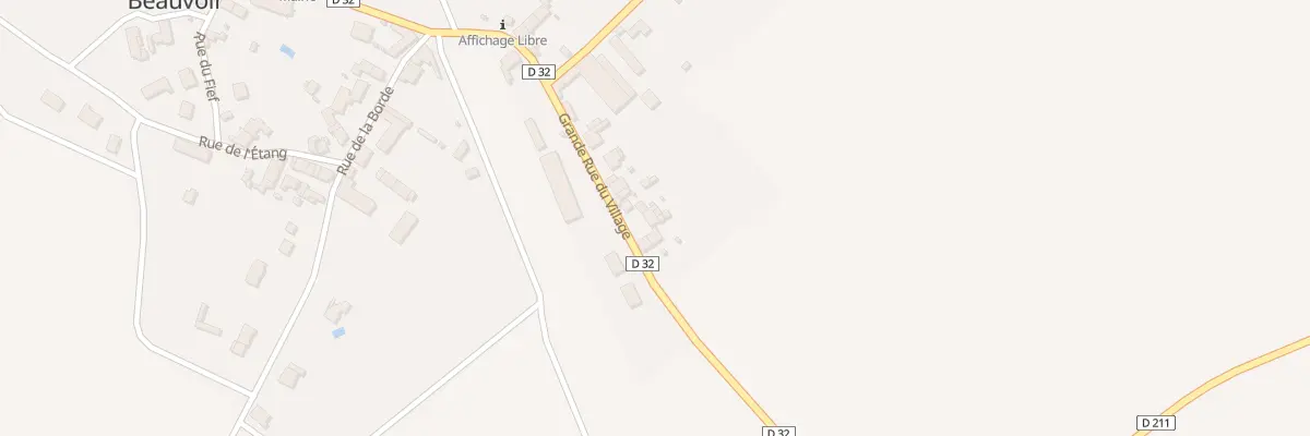 Plan du 43 Gr Grande Rue du Village à Beauvoir