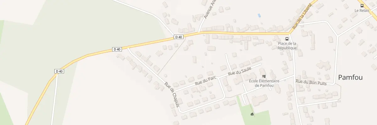 Plan du 25 Rue de la Mairie à Pamfou