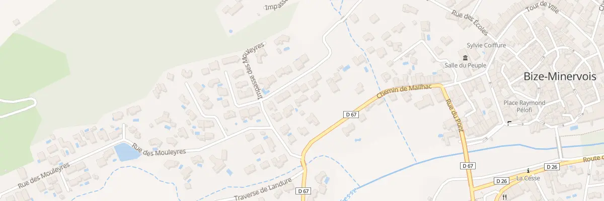 Plan du 34 Che de Mailhac à Bize-Minervois