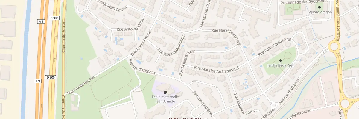 Plan du 32 Rue Maurice Garin à Perpignan