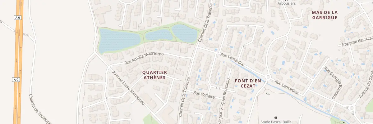 Plan du 1 Rue Amélie Mauresmo à Pollestres