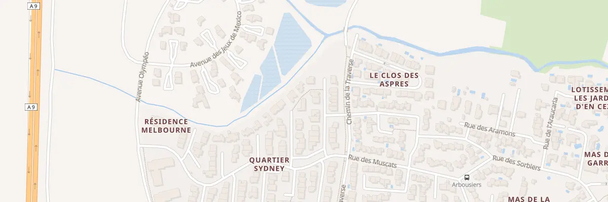 Plan du 16 All Franck Dumoulin à Pollestres