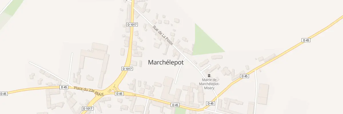 Plan du 5 Rue de la Poste à Marchélepot-Misery