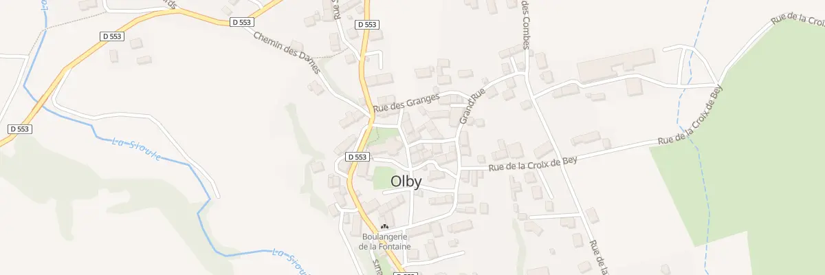 Plan du 11 Rue du Paradis à Olby