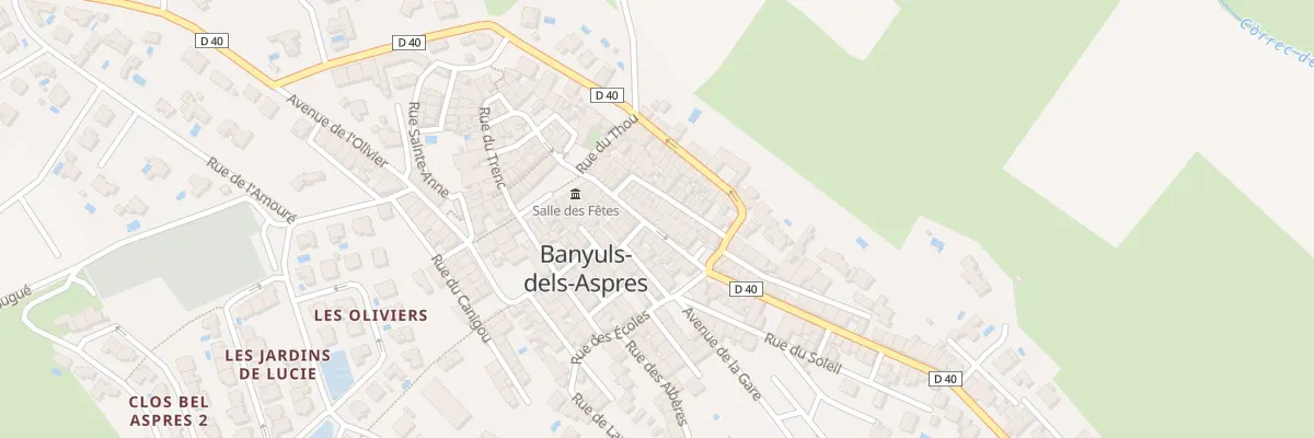Plan du 13 Rue de la Poste à Banyuls-dels-Aspres