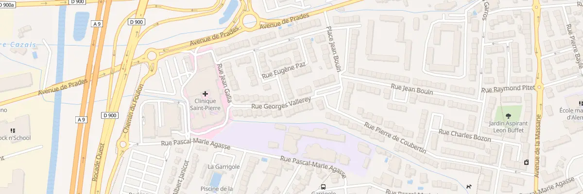Plan du 8 Rue Georges Vallerey à Perpignan