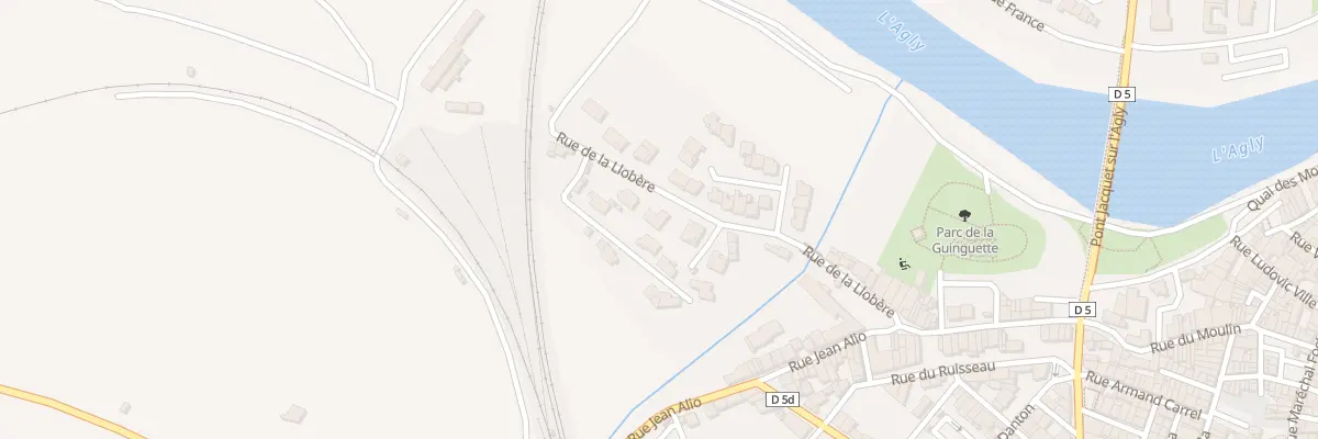 Plan du 1 Rue de la Llobère à Rivesaltes