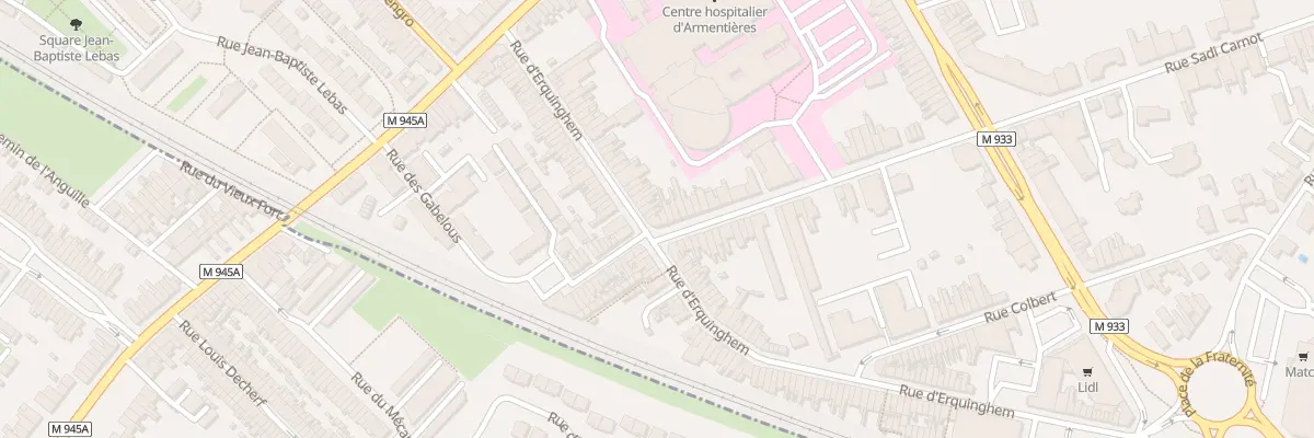 Plan du 92 Rue d’Erquinghem à Armentières