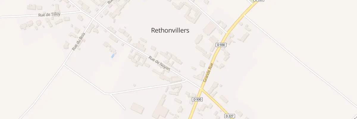 Plan du 4 Rue de Noyon à Rethonvillers